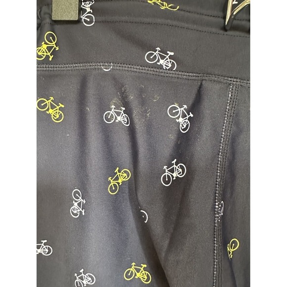 The Upside Navy Bicycle Print Leggings Activewear Pants Yoga Running Women's M - Picture 5 of 9